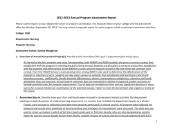 2012 13 Nursing annual assessment report