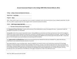 Psychologyannual assessment report09-10