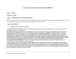 Music-annual assessment report-2009-10