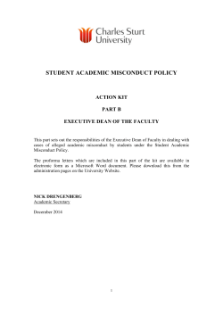 Part B - Dean of the Faculty [.PDF]