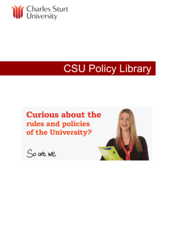 Guide to the CSU Policy Library