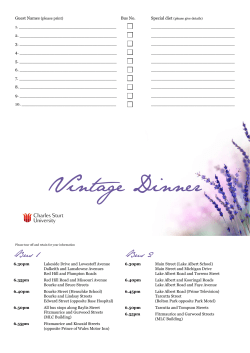 2014 Vintage Dinner Payment Slip