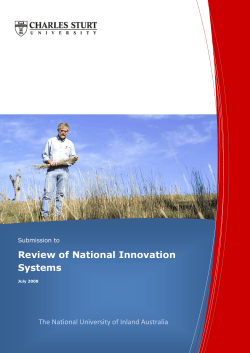 Submission to the Review of the National Innovation System (July 2008