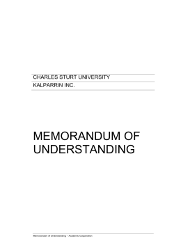 Memorandum of Understanding - CSU and Kalparrin