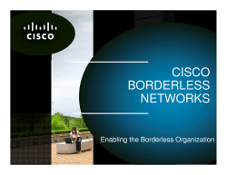 Delivering Borderless Networks Performance