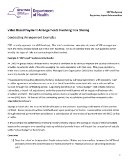 Contracting Arrangement Examples