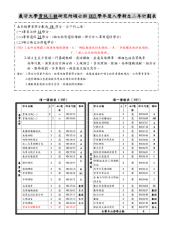 103M_course schedule