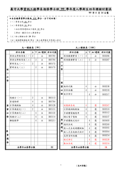 course schedule fs 99