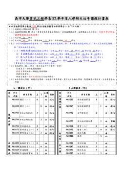 course schedule Bachelor 97