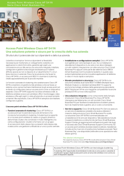 Brochure dei punti di accesso Cisco Small Business Wireless Access Point
