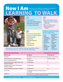 "Now I Am Learning to Walk"