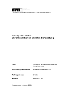 Ohrenkrankheiten und ihre Behandlung (Vortrag) (PDF, 219 KB)