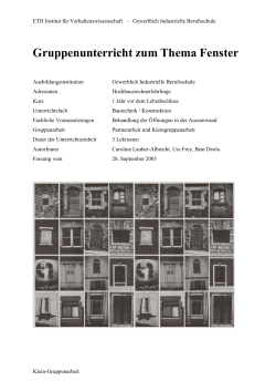 Fenster (Gruppenarbeit) (DOC, 872 KB)