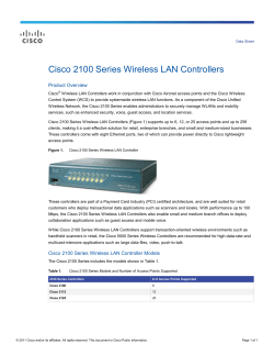 Cisco 2106 Wireless LAN Controller