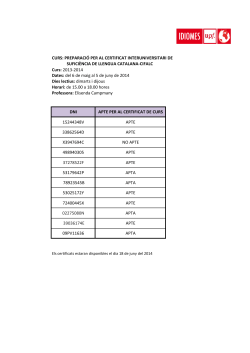 Ja pots consultar els resultats