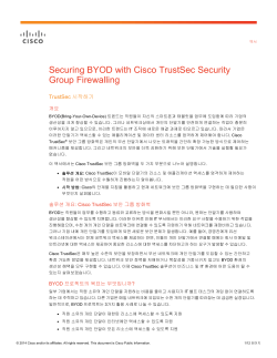 Securing BYOD with Cisco TrustSec Security Group Firewalling