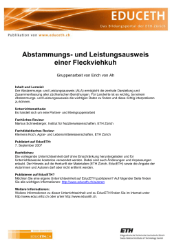 Lebensmittelwissenschaft Fleckviehkuh (WORD) (DOC, 669 KB)