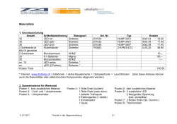 LED Leuchten Materialliste (DOC, 194 KB)