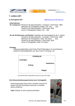 Hydraulik Unterrichtseinheit (DOC, 3.3 MB)