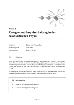 Posten 8: Energie und Impulssatz (DOC, 330 KB)