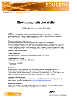 Elektromagnetische Wellen (Leitprogramm) (PDF, 4.7 MB)