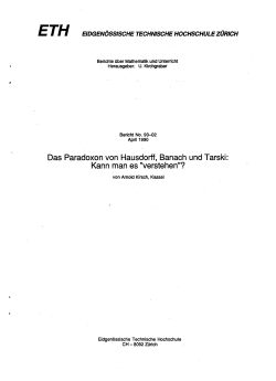 Das Paradoxon von Hausdorff, Banach und Tarski: Kann man es verstehen? (PDF, 718 KB)