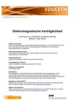 Elektromagnetische Vertr&auml;glichkeit (Puzzle, Version f&uuml;r Lehrperson) (PDF, 716 KB)