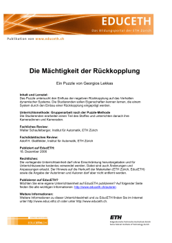 Die M&auml;chtigkeit der R&uuml;ckkopplung (Puzzle) (PDF, 215 KB)