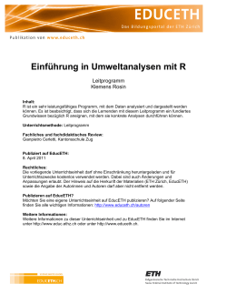 Umweltanalysen mit R (Unterlagen Lehrperson) (PDF, 3.6 MB)
