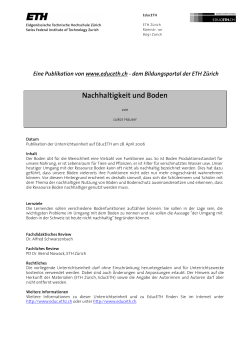 Nachhaltigkeit und Boden (Unterrichtsvorbereitung) (PDF, 108 KB)