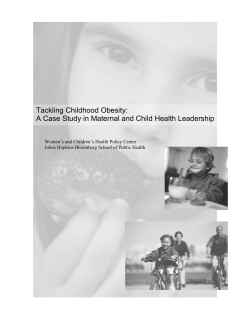 Tackling Childhood Obesity: A Case Study in Maternal and Child Health Leadership