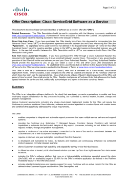Cisco ServiceGrid