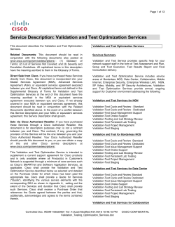 download PDF file Test and Validation Services 140KB