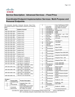 download PDF file Coordinated Endpoint Implementation Services: Multi-Purpose and Personal Endpoints 269KB