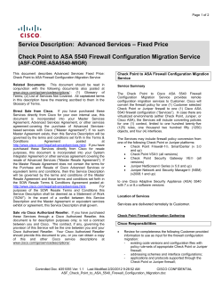 download PDF file Check Point to ASA 5540 Firewall Configuration Migration 120KB
