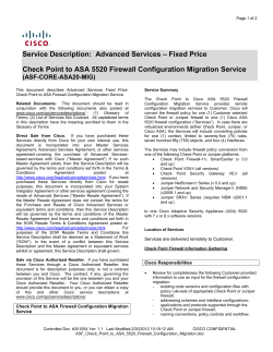 download PDF file Check Point to ASA 5520 Firewall Configuration Migration 120KB