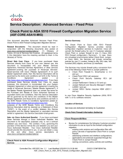 download PDF file Check Point to ASA 5510 Firewall Configuration Migration 120KB