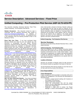 download PDF file UCS - Pre-Production Pilot (ASF--ULT2-UCS-PP) 172KB