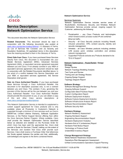 download PDF file Network Optimization Service 335KB