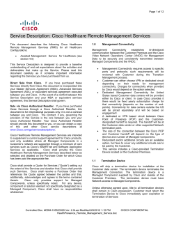 download PDF file HealthPresence Remote Management Service 275KB
