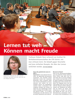 Lernen tut weh - K nnen macht Freude, FUTURA Nr. 4, 2008 (PDF, 258 KB)