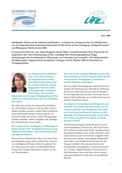 Intelligentes Wissen als der Schl ssel zum K nnen (PDF, 125 KB)