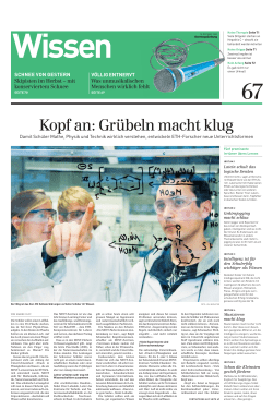 Kopf an, Gr beln macht klug (Sonntagszeitung) - Teil 1 (PDF, 181 KB)