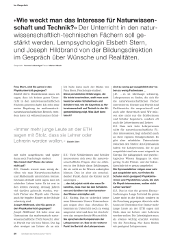 Schulblatt des Kantons Zürich 4/2010 (PDF, 280 KB)