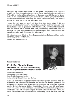 Festaktrede, SG Journal, 2008/2009 (PDF, 102 KB)