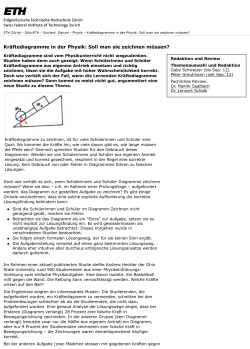 Kr&auml;ftediagramme in der Physik Soll man sie zeichnen m&uuml;ssen? (PDF, 106 KB)