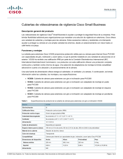 Cubiertas de videocamaras de vigilancia Cisco Small Business