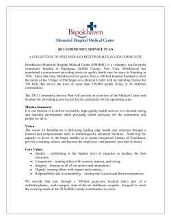 Community Service Plan