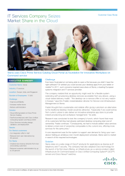 IT サービス企業がクラウドにおける市場シェアを獲得
