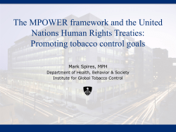 Human rights based approach to tobacco control